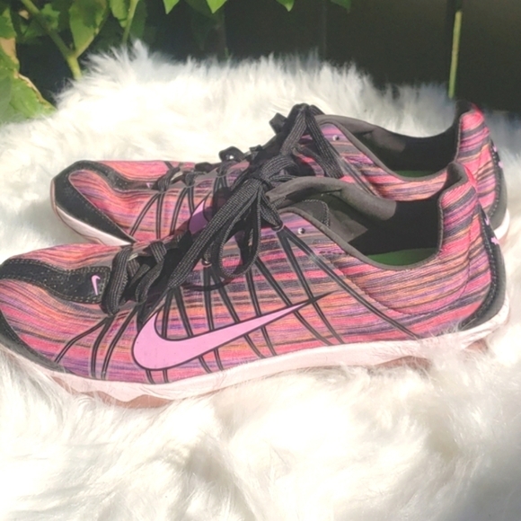 NIKE Lady Rival XC Spikes 10.5 pink - Picture 1 of 6